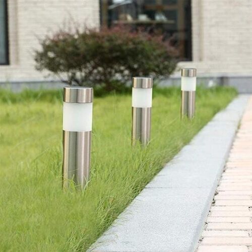 2-Pack: LUMN8 Stainless Steel Garden Lights Discount Collections