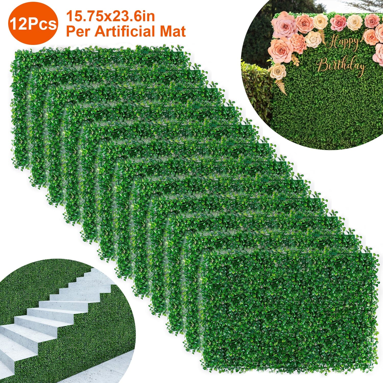 12-Piece: Artificial Boxwood Plant Grass Outlet Extremely