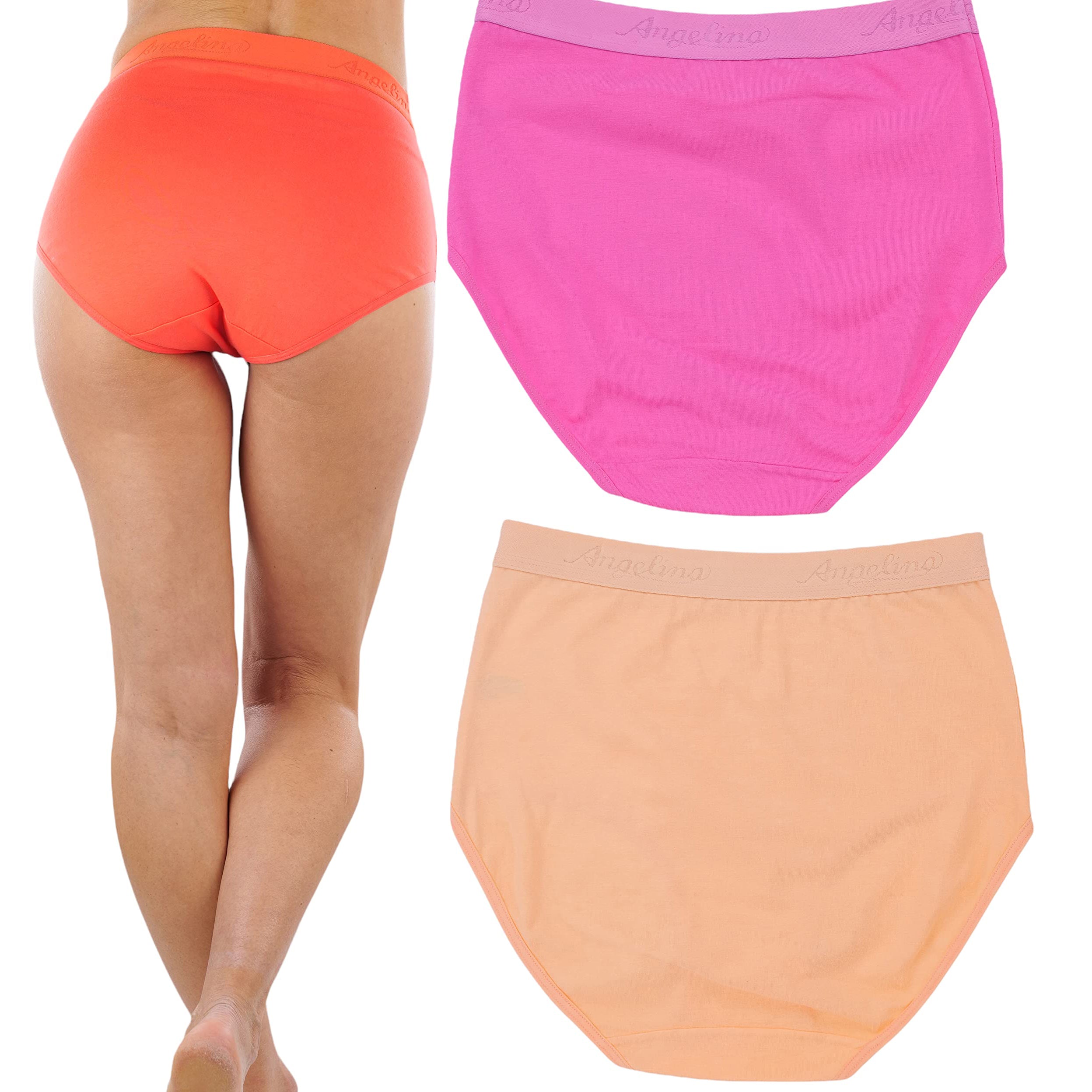 6-Pack: ToBeInStyle Women's High Waisted Solid Beach Vibe Gridle Panties Supply