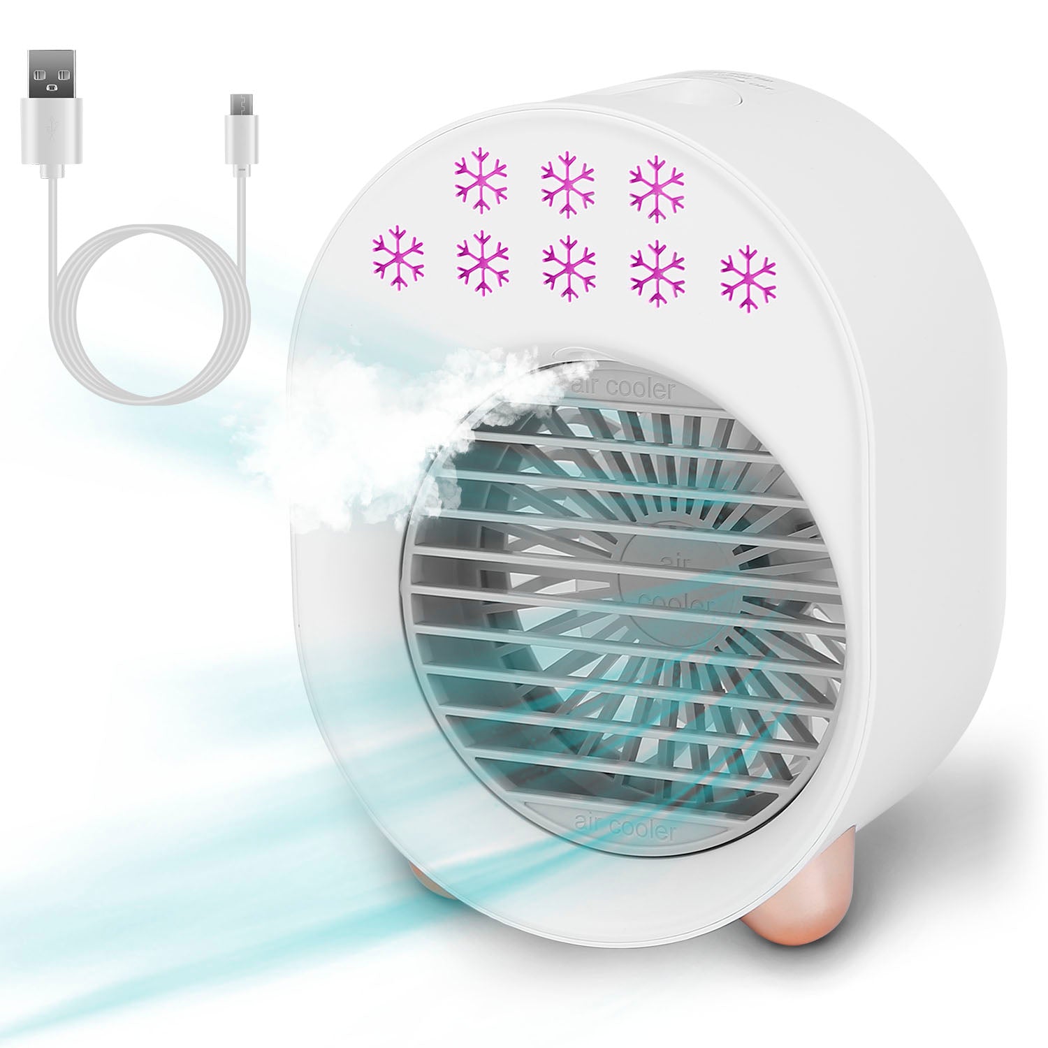 4-in-1 Portable Mini Desktop Water Mist Cooling Air Conditioner For Sale Cheap Pice