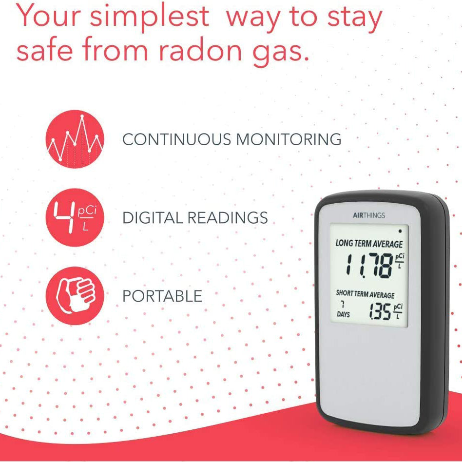 Airthings Corentium Home Radon Detector 223 Portable Sale 2025 Newest