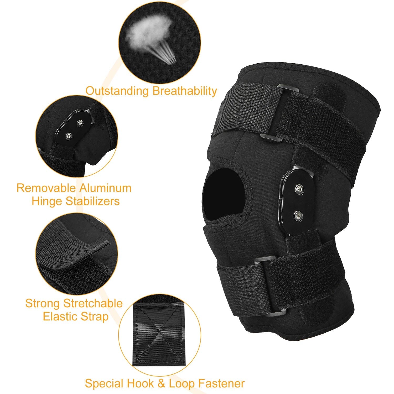 Adjustable Open Patella Compression Knee Brace From China Sale Online