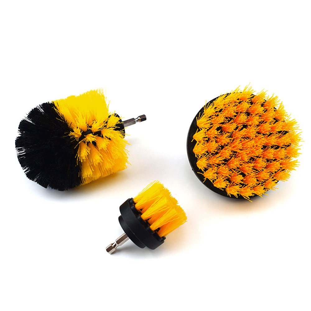 3-Pieces Set: Power Scrubber Brush Set Drill Scrubber Cleaning Brush Online Online Original