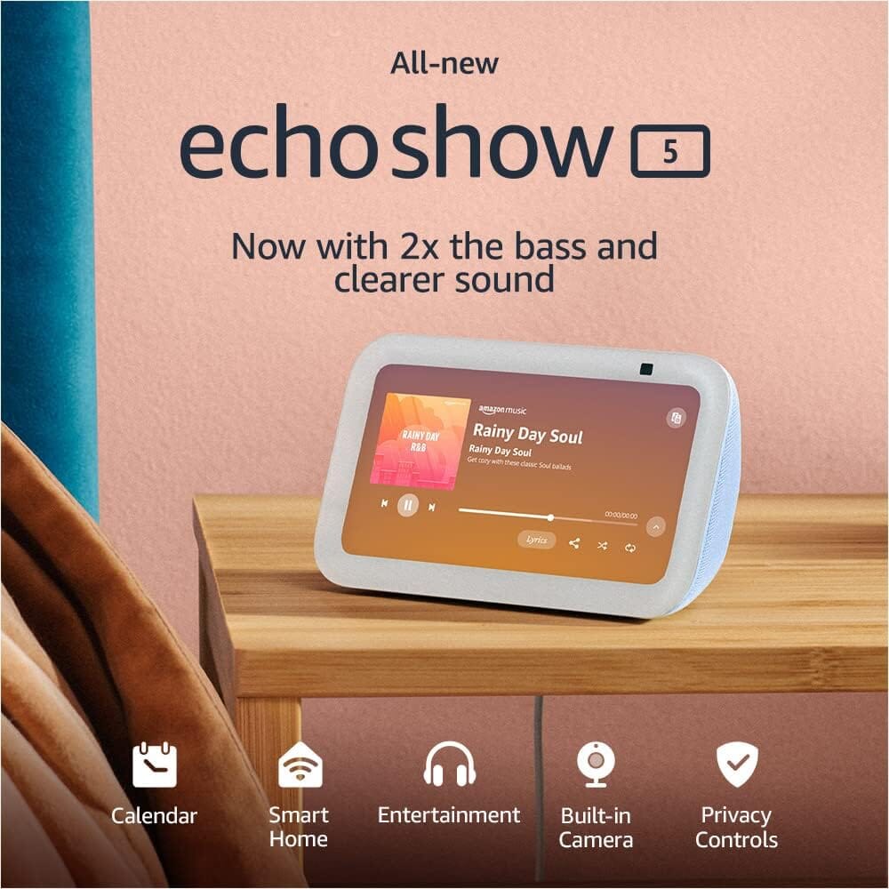 Echo Show 5 (3rd Gen, 2023 release)  (Refurbished) Big Discount Cheap Pice