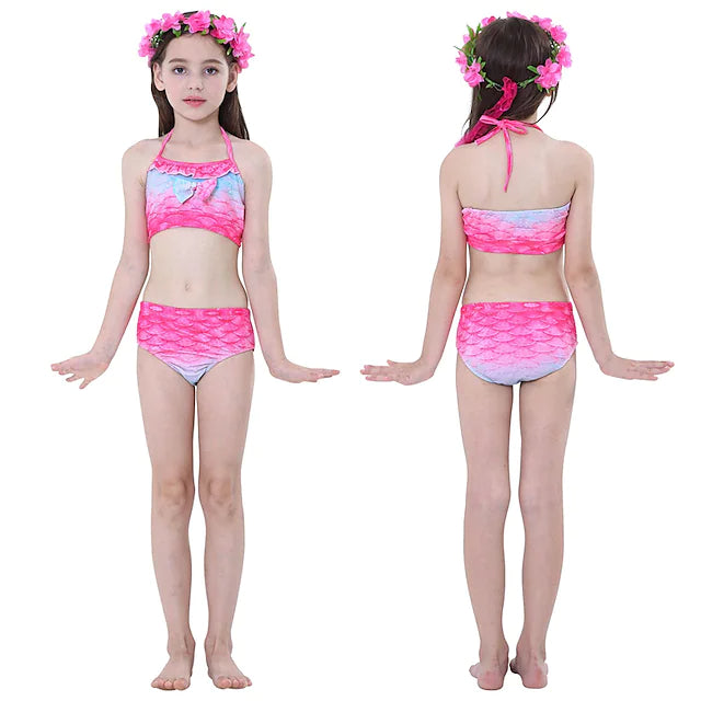 3-Piece: Girls Swimwear Bikini Set Low Pice For Sale