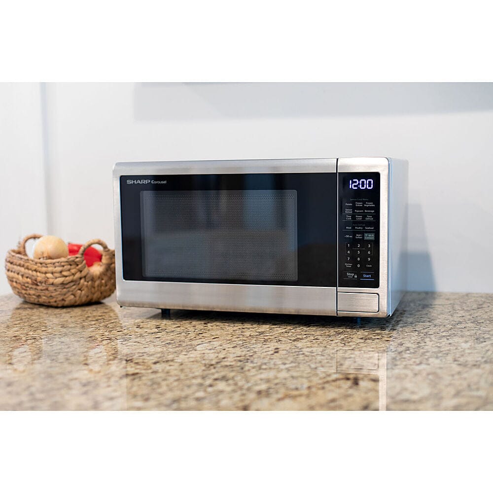 Sharp 1.4-Cu. Ft. Countertop Microwave with Alexa-Enabled Controls Cheap Original