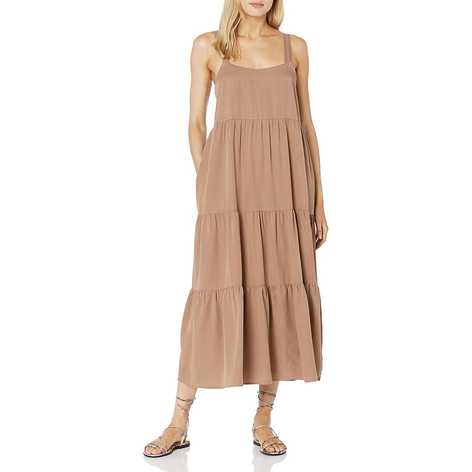 Women's Britt Tiered Maxi Tent Dress Cheap Sale Good Selling