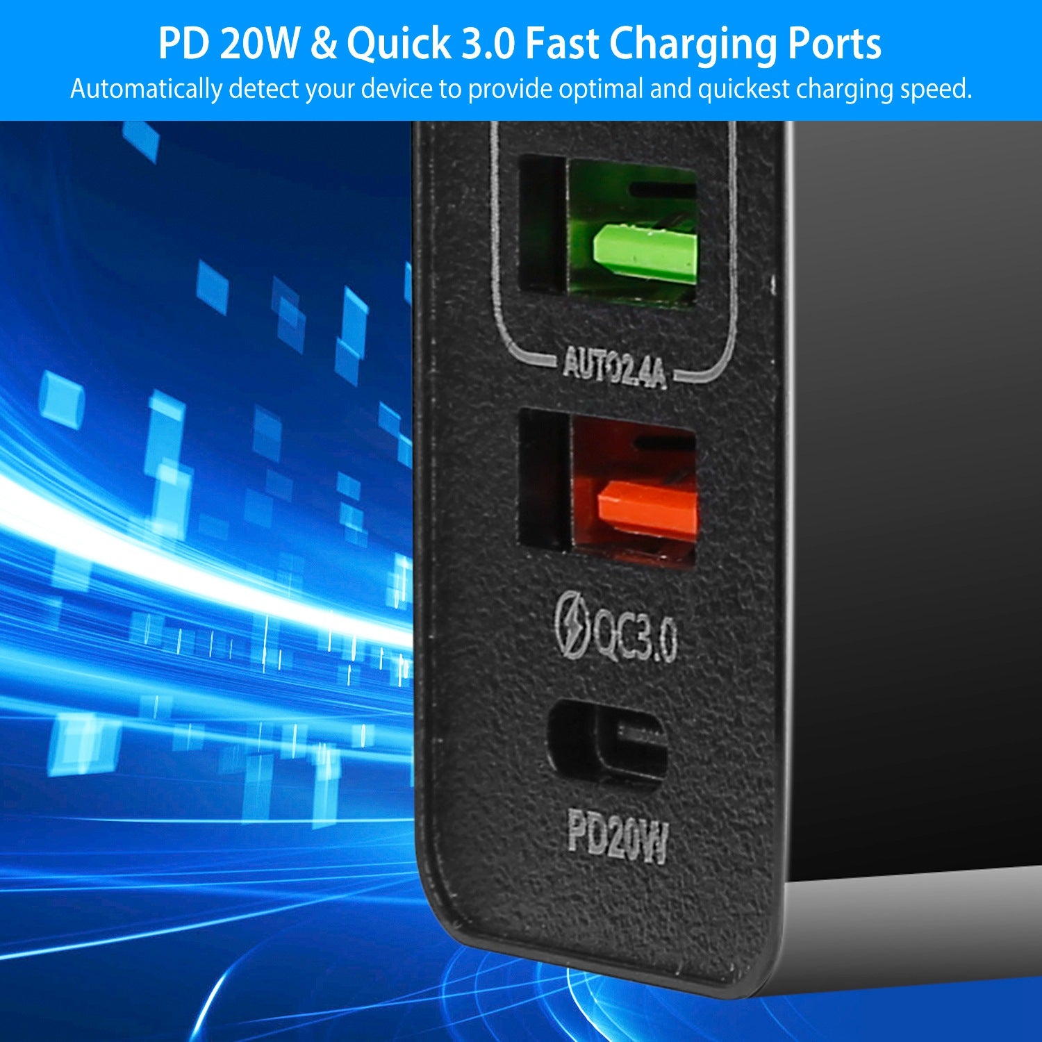 36W USB C 4-Port Fast Charger Browse For Sale