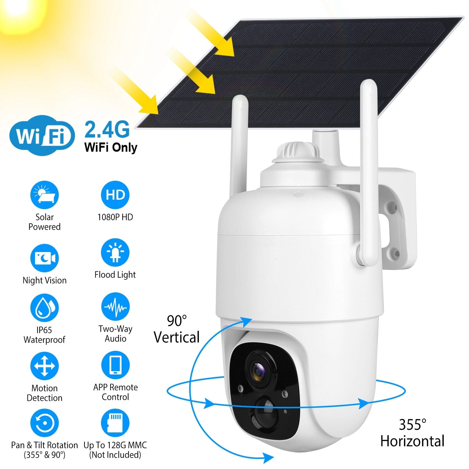 IP65 Solar Wireless Security Camera Sale Latest