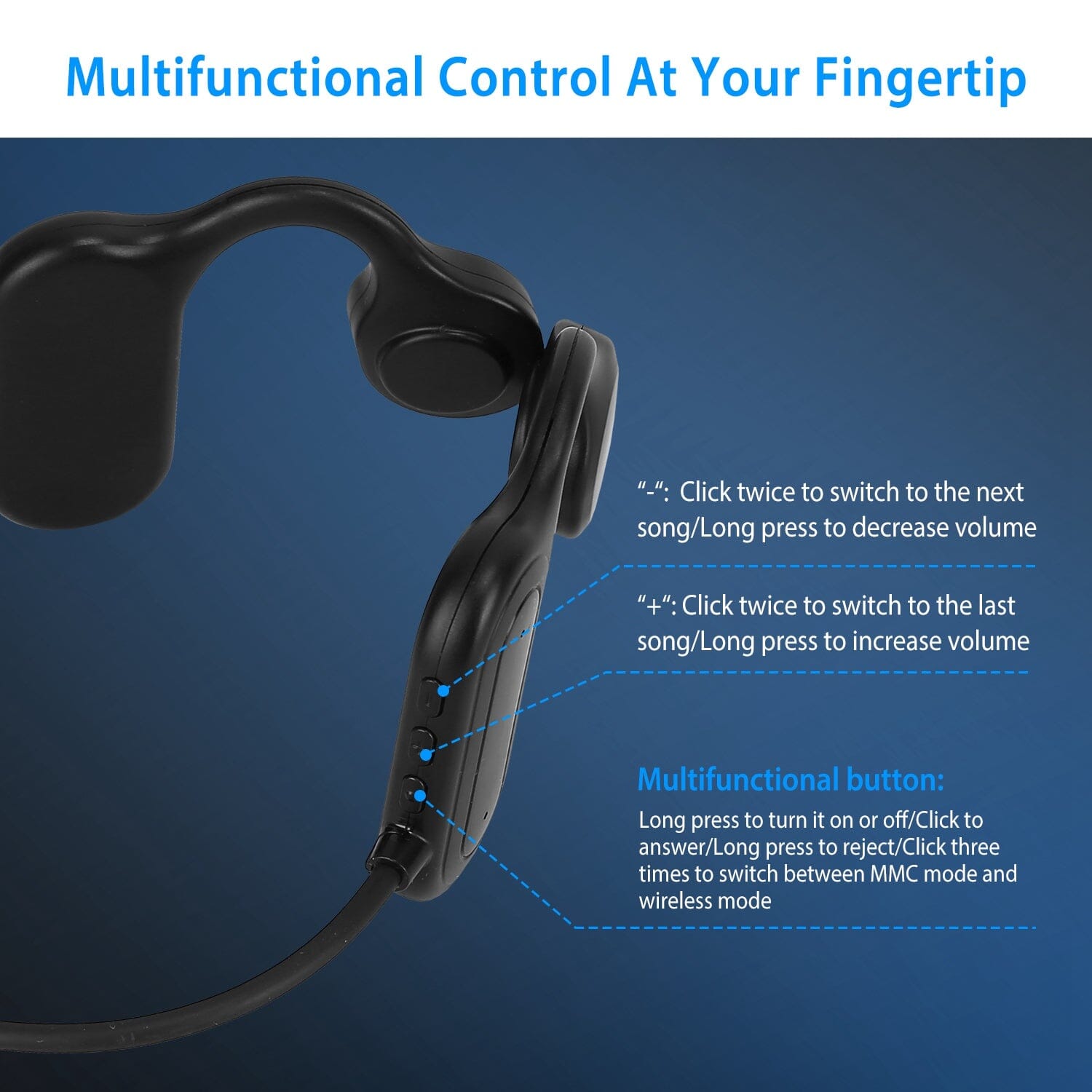 V5.1 Wireless Bone Conduction Headphone Reliable For Sale