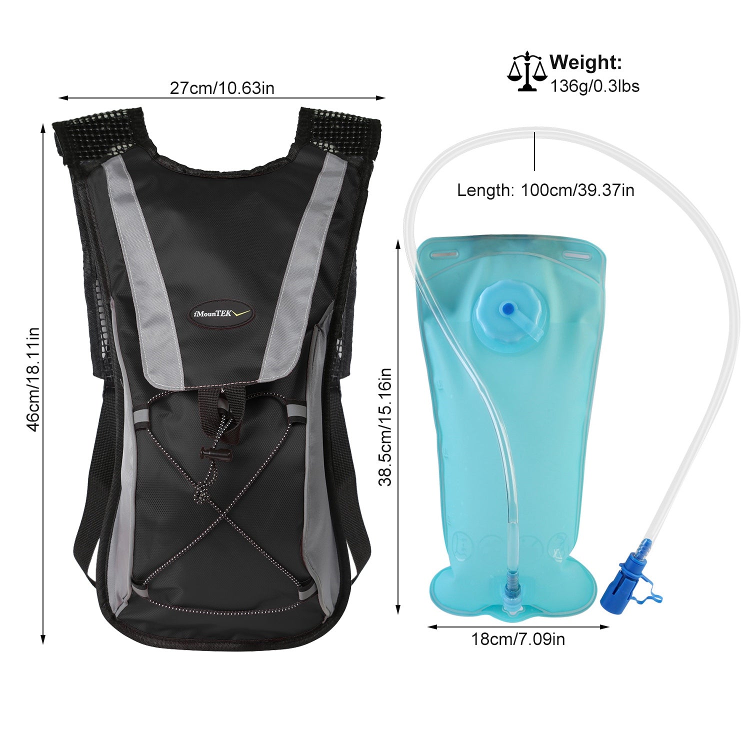 Hydration Backpack Pack with 2L Water Bladder Free Shipping For Sale