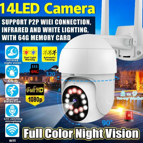 1080P Outdoor Full Color Night Vision Surveillance Camera Official Site For Sale