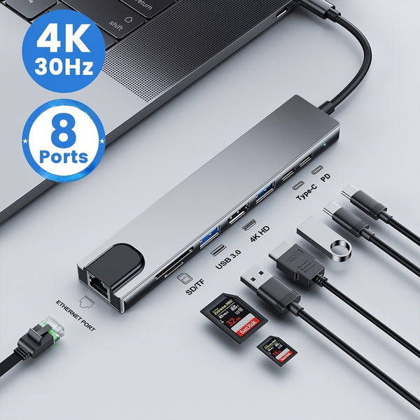 8-in-1 USB 3.0 Hub Official Cheap Online