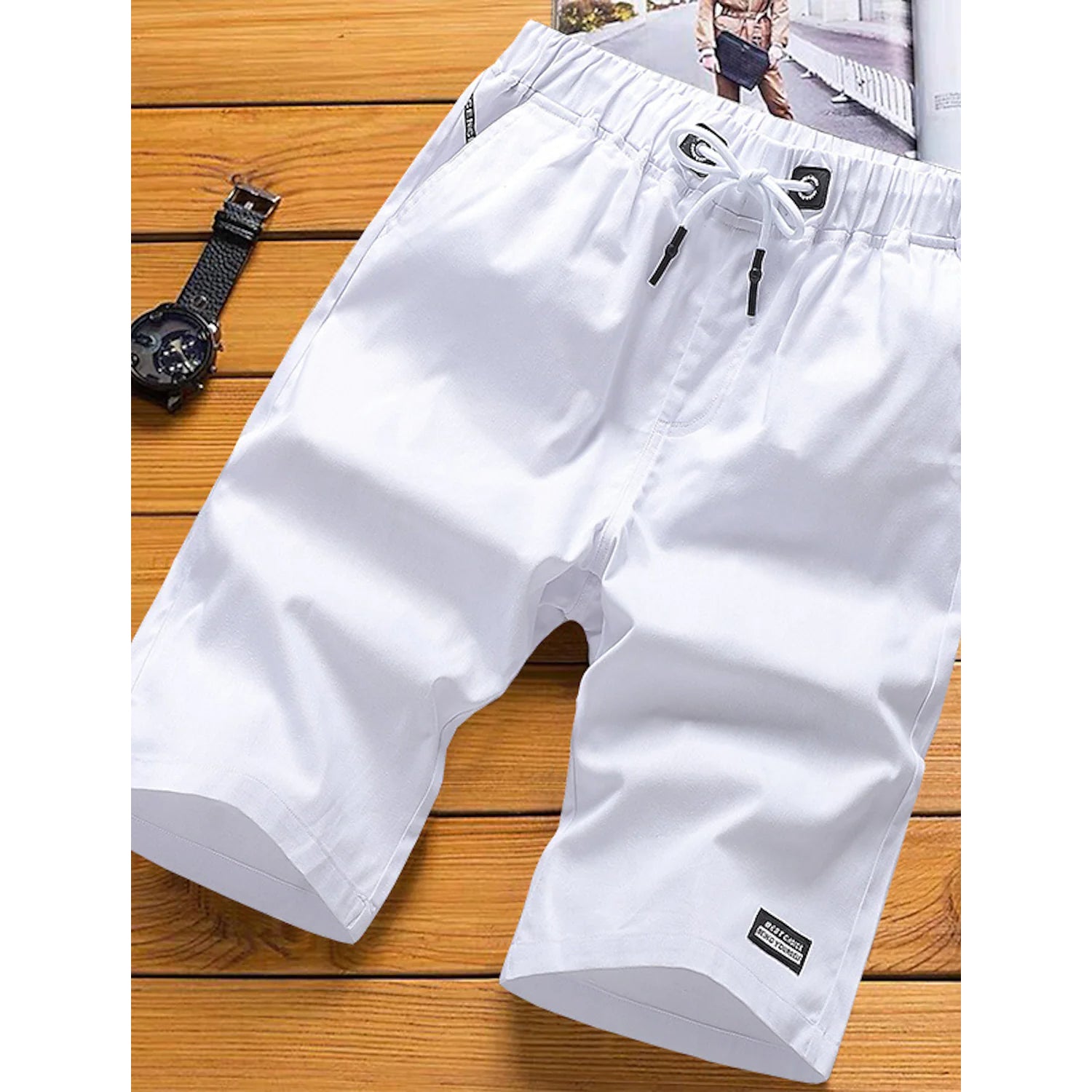 Men's Drawstring Knee Sweatpants Comfortable Cheap Online