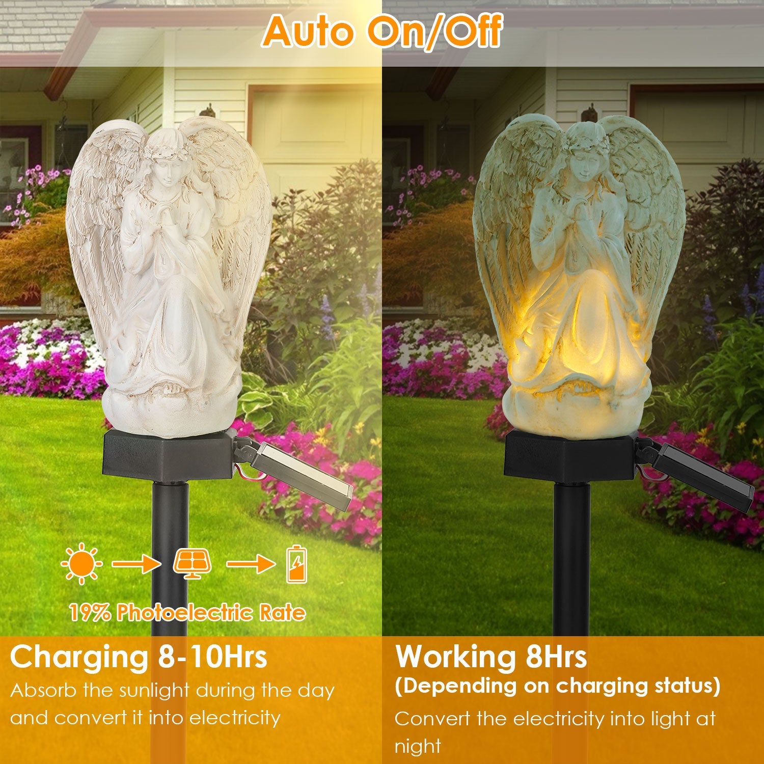 Solar Praying Angle Statue Garden Light Buy Cheap Newest