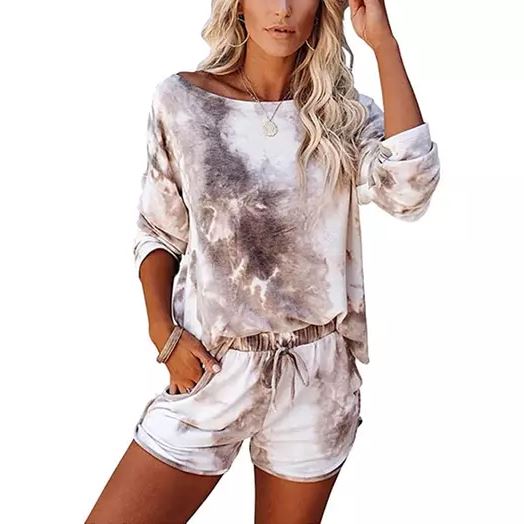 2-Piece Set: Leo Rosi Women Casual Nat Tie Dye Lounge Set Buy Cheap New