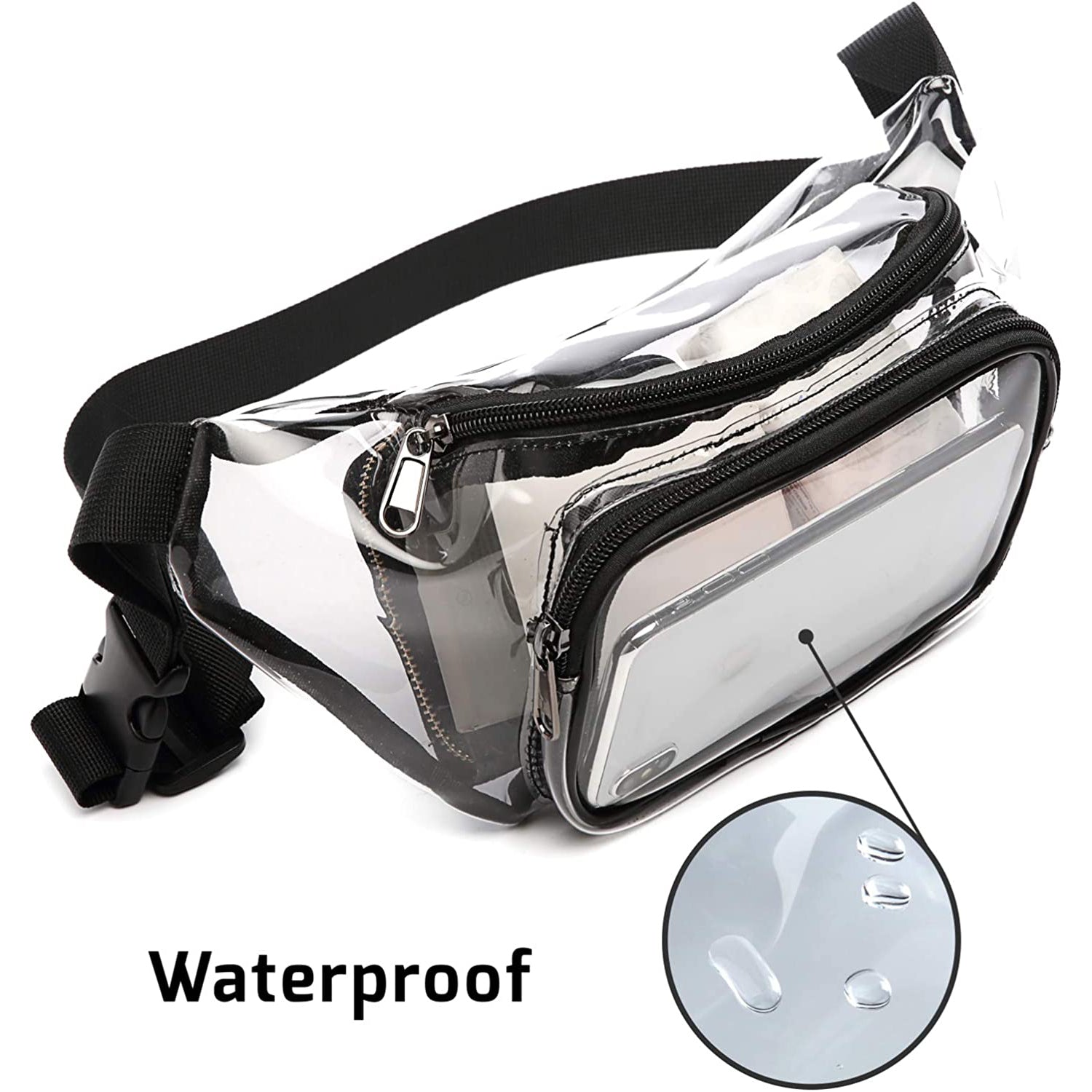 Transparent Waterproof Waist Bag Cheap Pirce