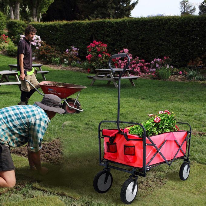 Folding Wagon Garden Shopping Beach Cart Shop For Cheap Online