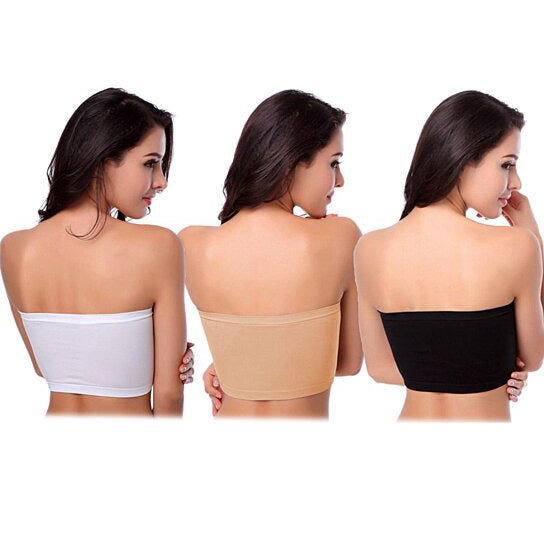 6-Pack: Women's Seamless Bandeau Tube Padded Bralettes Cheap Sale Outlet Locations