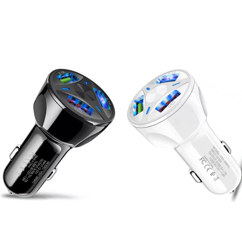 3-Port LED Car Charger Cheap With Mastercard