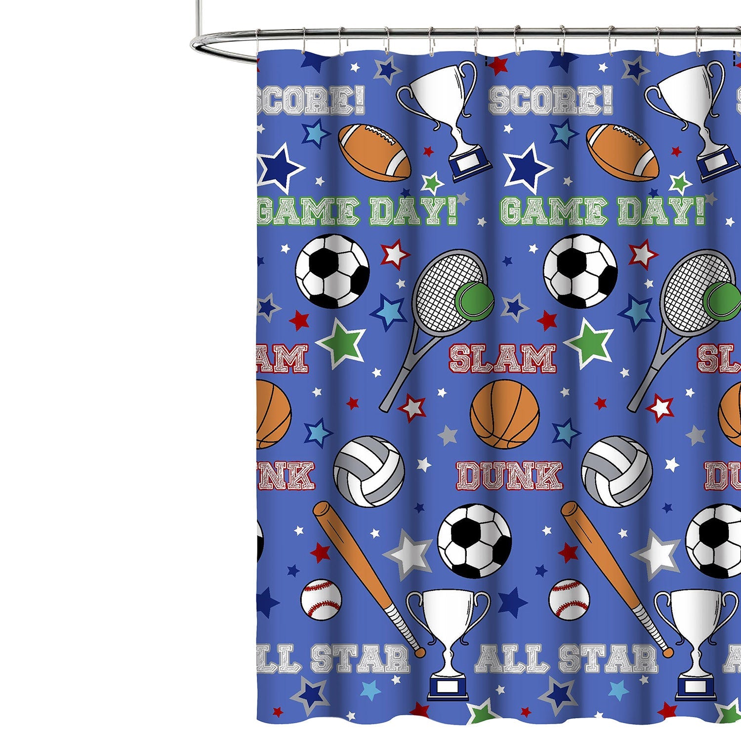 Kidz Mix Game Day Shower Curtain Great Deals Cheap Pice