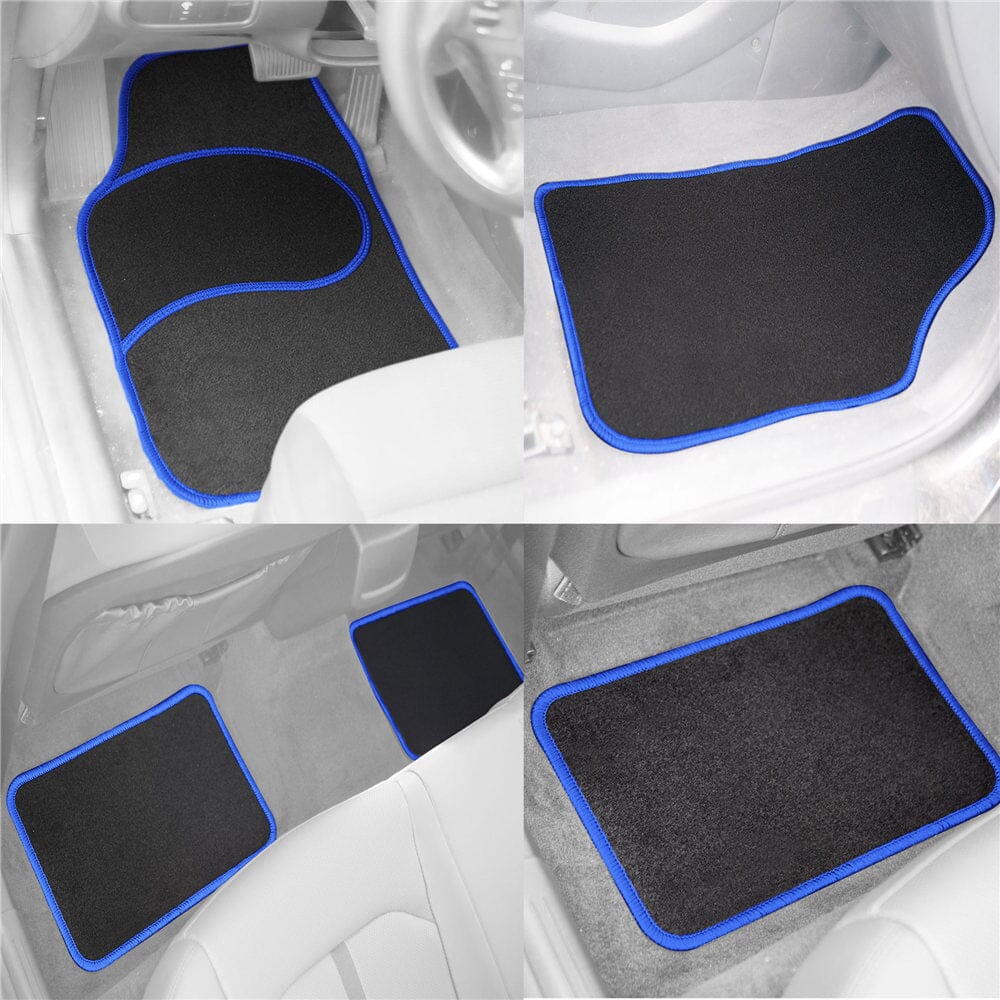 4-Piece: Mod Non-Slip Carpet Floor Mat Set Visit New Cheap Pice