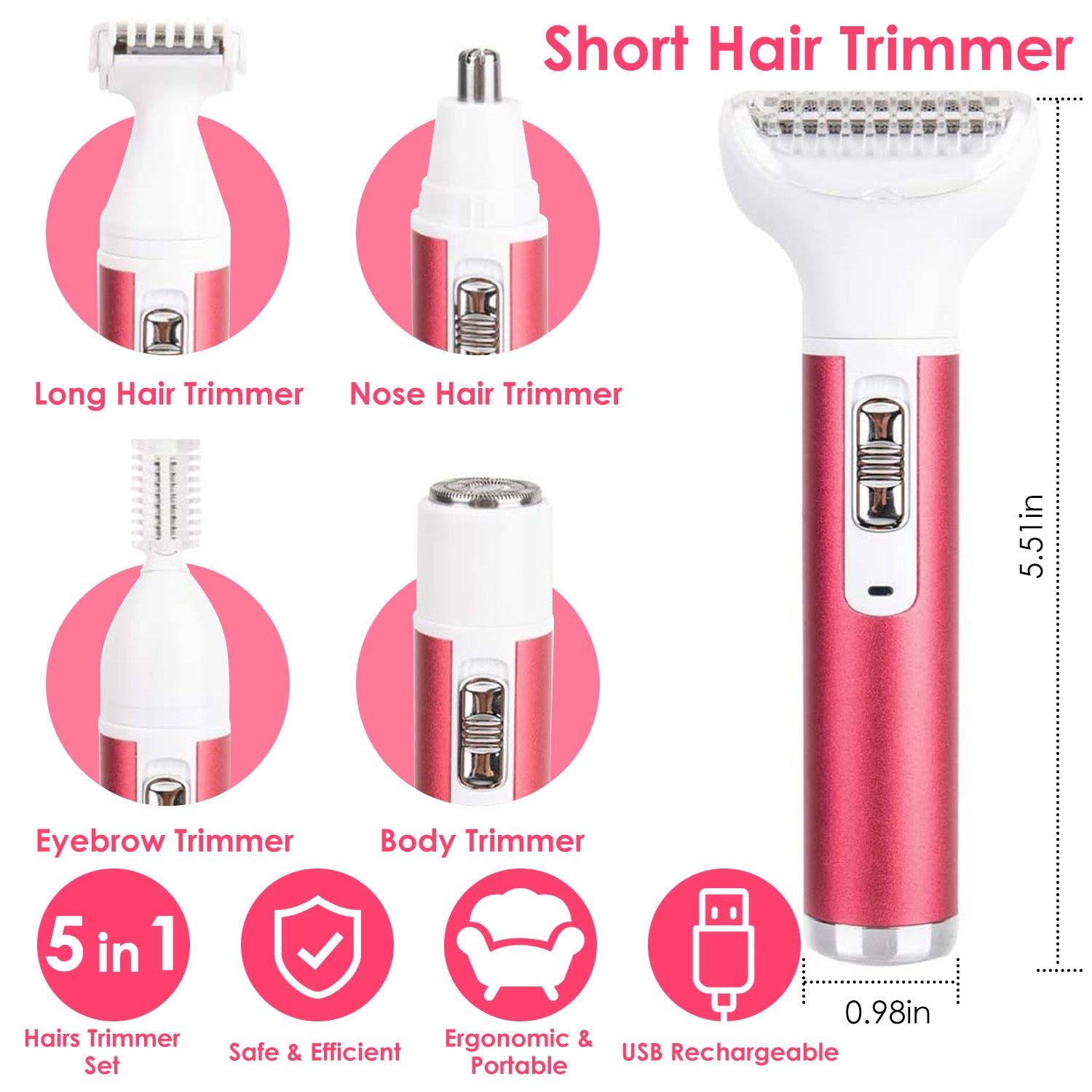 5-in-1 Lady Electric Razor Discount Pay With Paypal