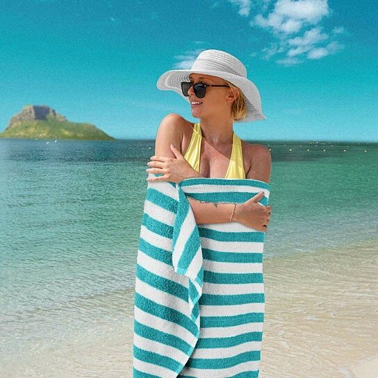 3-Pack: 30 x 60 Ultra-Soft 100% Cotton Striped Pool Cabana Hotel Beach Towels Recommend Sale Online