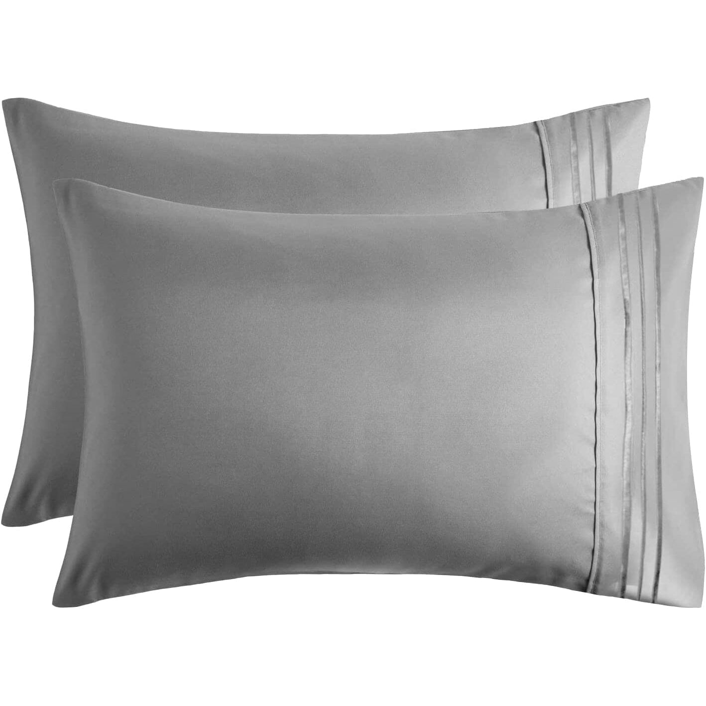 2-Pack: Hannah Linen Microfiber Pillowcases Breathable & Envelop Closure Pillow Covers Set Buy Cheap Official Site