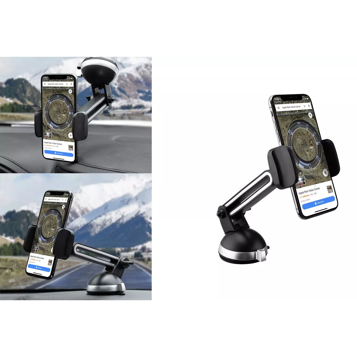 2-Pack: LAX Extendable Car Mount Holder for Cellphone with Adjustable Clamp Buy Authentic Online