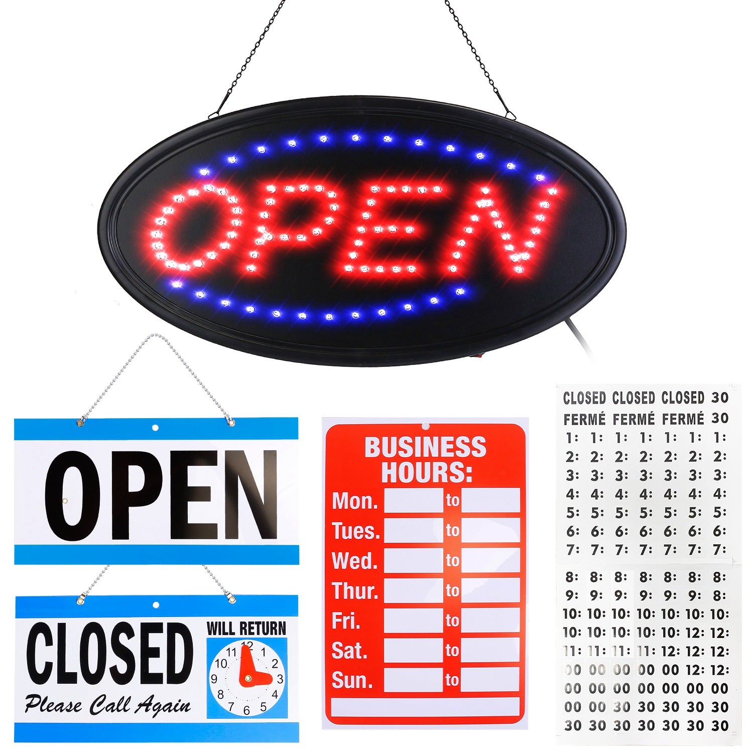 Business Neon Open Sign Advertisement Board with Steady Flashing Modes Latest Sale Online