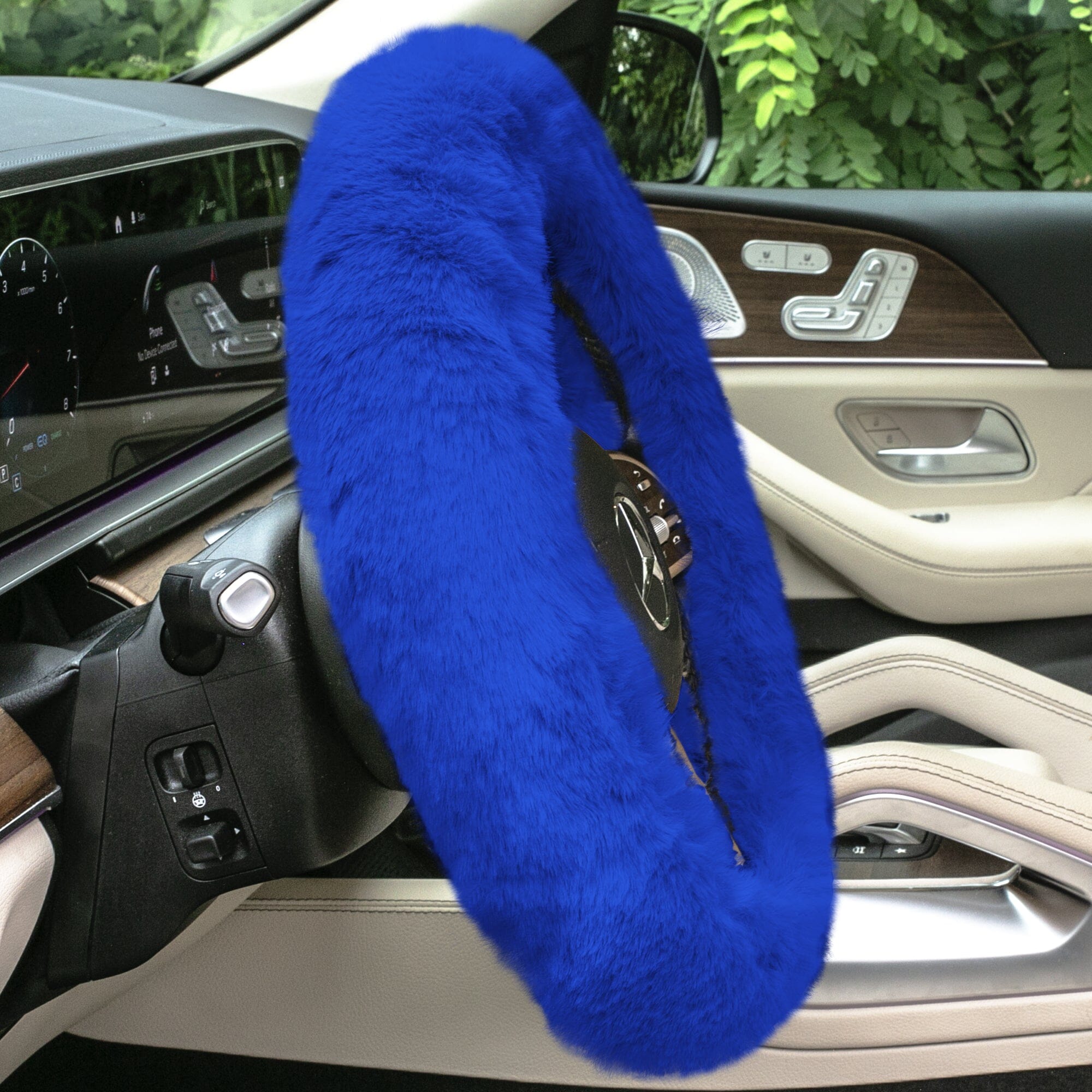 Doe16 Faux Rabbit Fur Steering Wheel Cover Outlet Choice