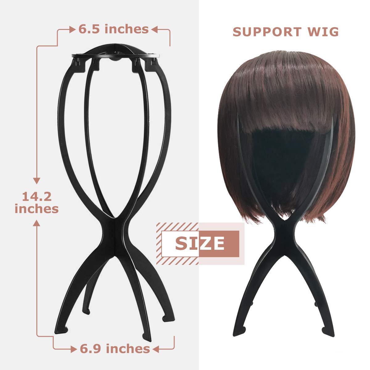 3-Pack: Dreamlover Wig Head Stands for Wigs Outlet Great Deals