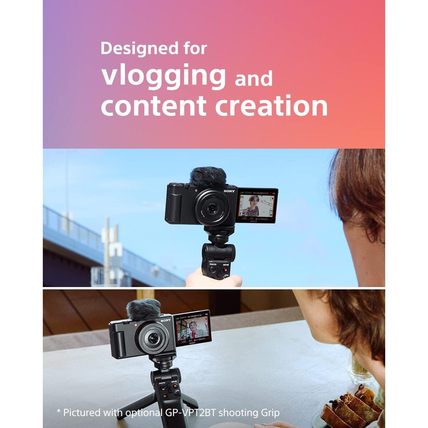 Sony ZV-1F Vlog Camera for Content Creators and Vloggers Black  (Refurbished) Cheap Sale Pay With Visa