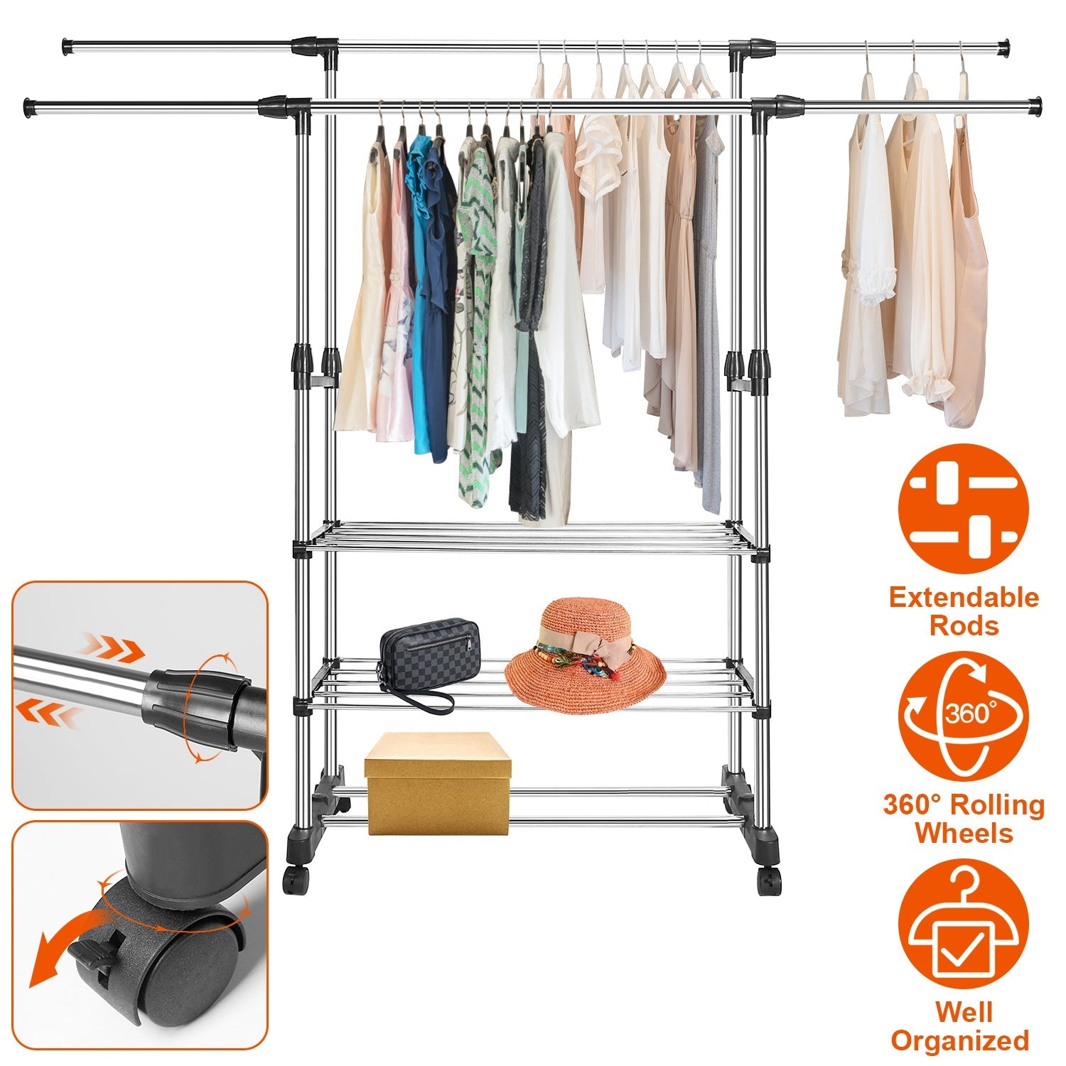 Extendable Garment Hanging Rack Largest Supplier For Sale