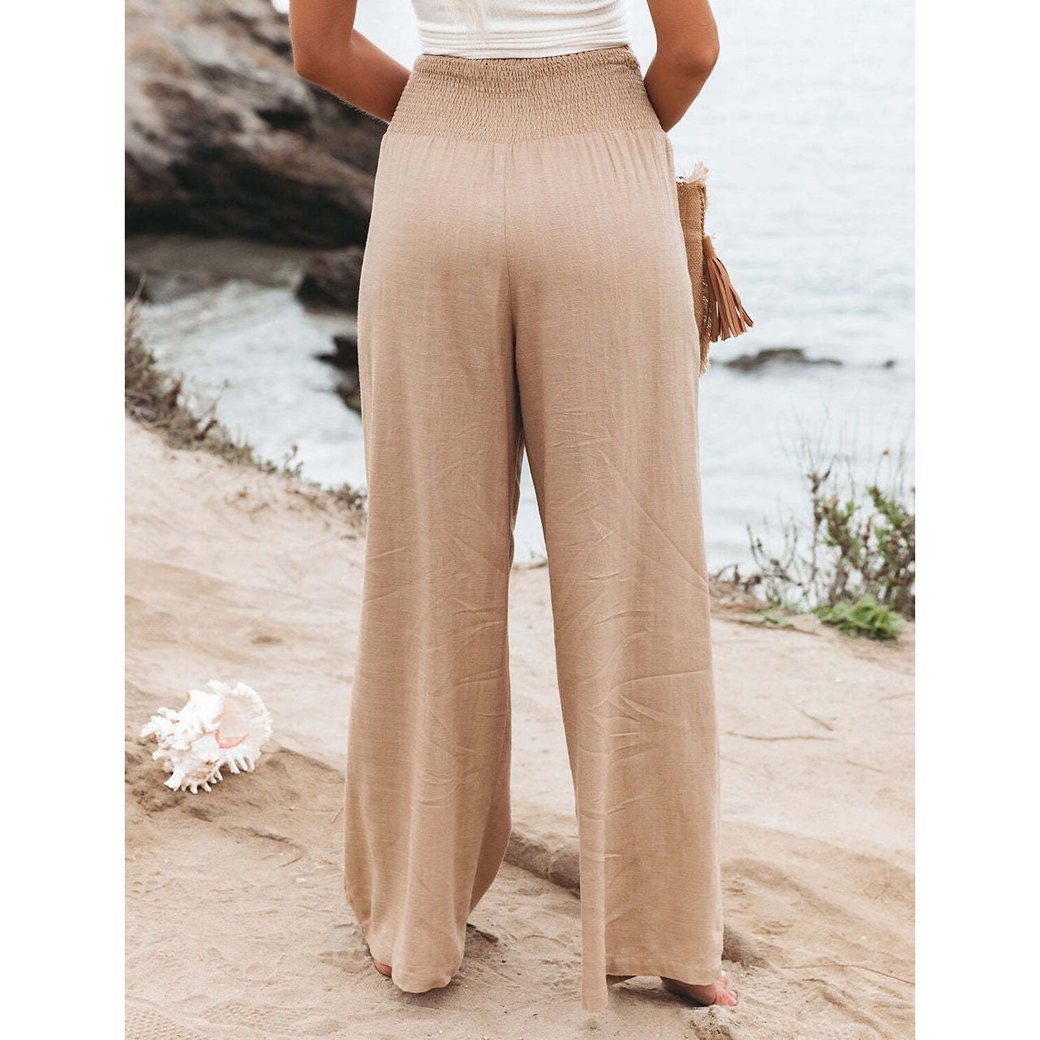 Women's High Waist Loose Wide Leg Pants Classic Cheap Pice