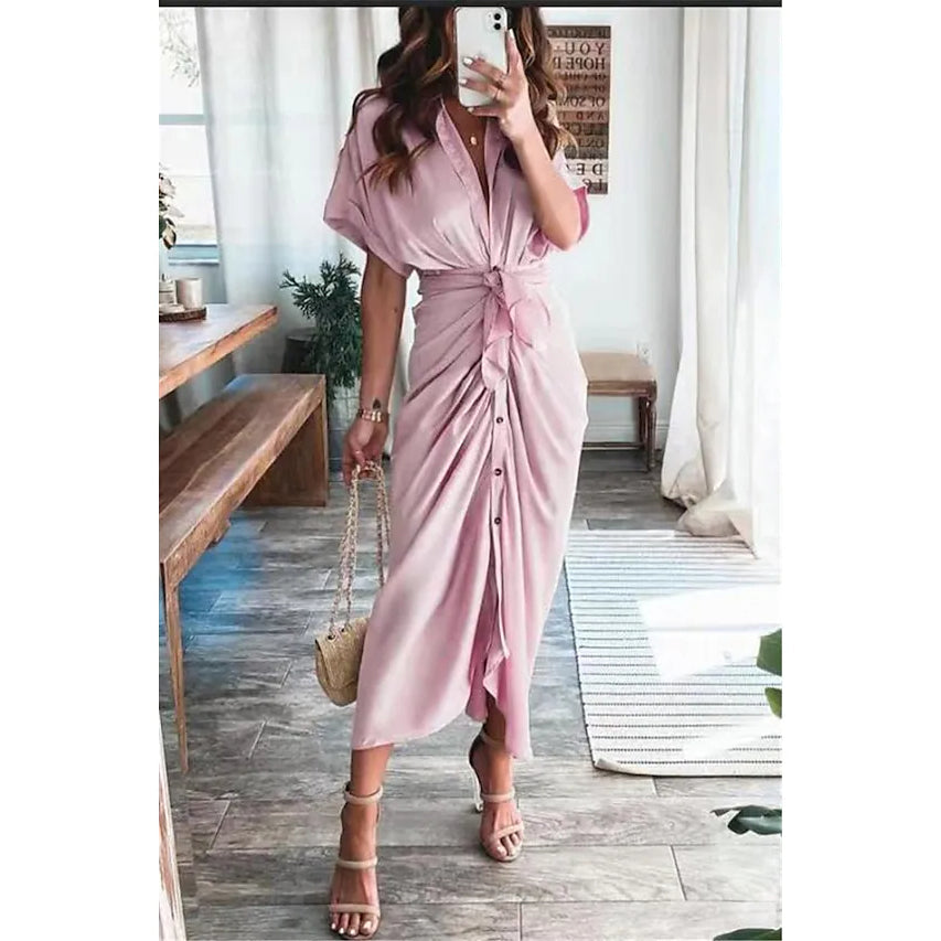 Women's Shirt Maxi Long Dress From China For Sale