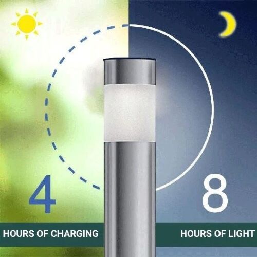 2-Pack: LUMN8 Stainless Steel Garden Lights Discount Collections