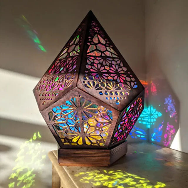Bohemian Diamond Pole Star Projector Night Light Cheap Fake