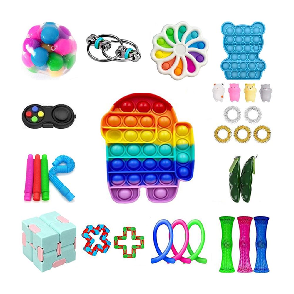 31-Piece: Fidget Sensory Toy Set - Stress Relief for Kids and Adults Clearance Nicekicks