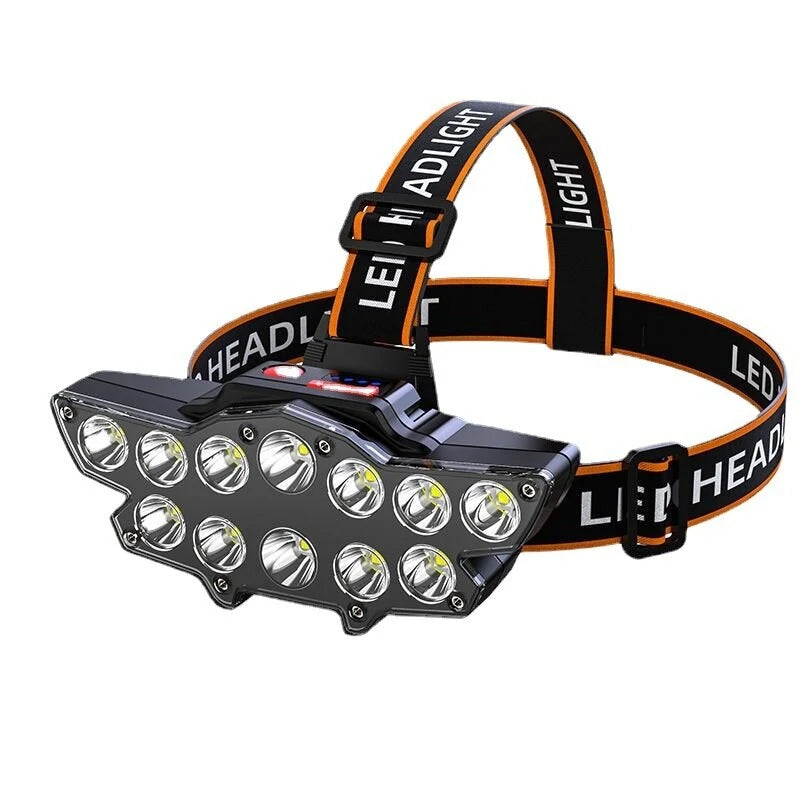 12 x P90 LED Headlamp USB Rechargeable Long Shoot 4 Modes Outlet Ebay