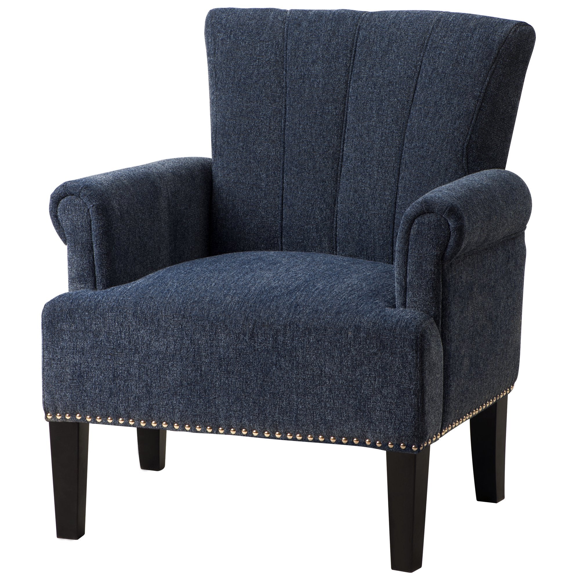 Accent Rivet Tufted Polyester Armchair Sale Wholesale Pice