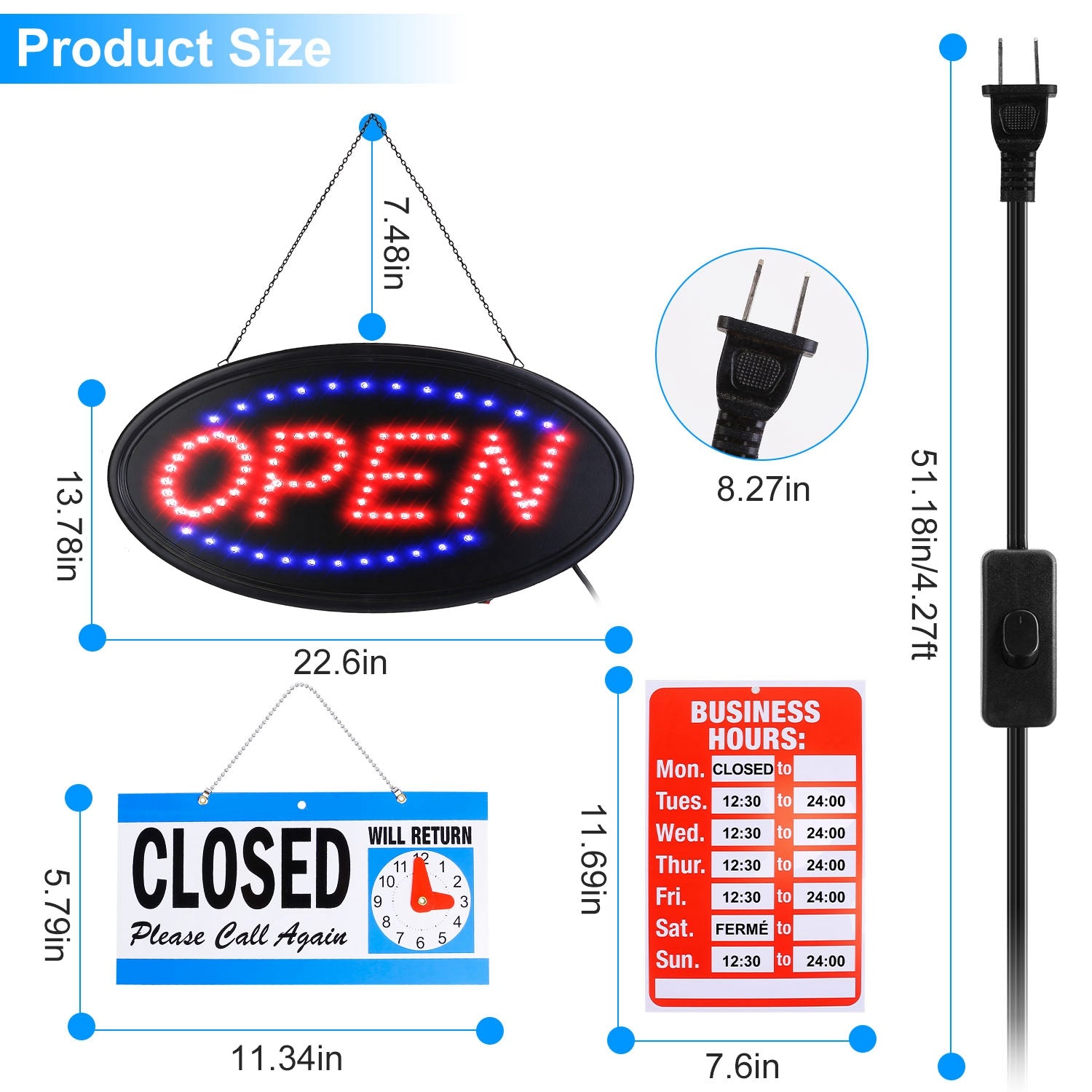 Business Neon Open Sign Advertisement Board with Steady Flashing Modes Latest Sale Online