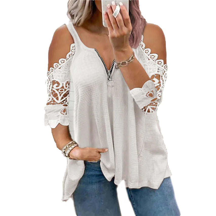 Women's Half Sleeve V Neck Sexy Top Outlet Great Deals