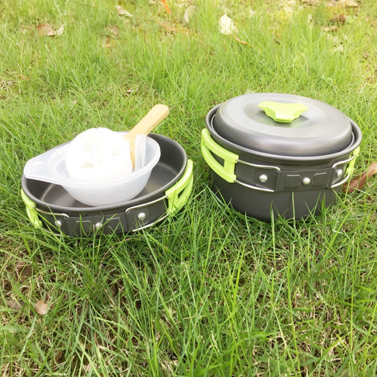 9-Piece: Camping Cookware Set Free Shipping Sast