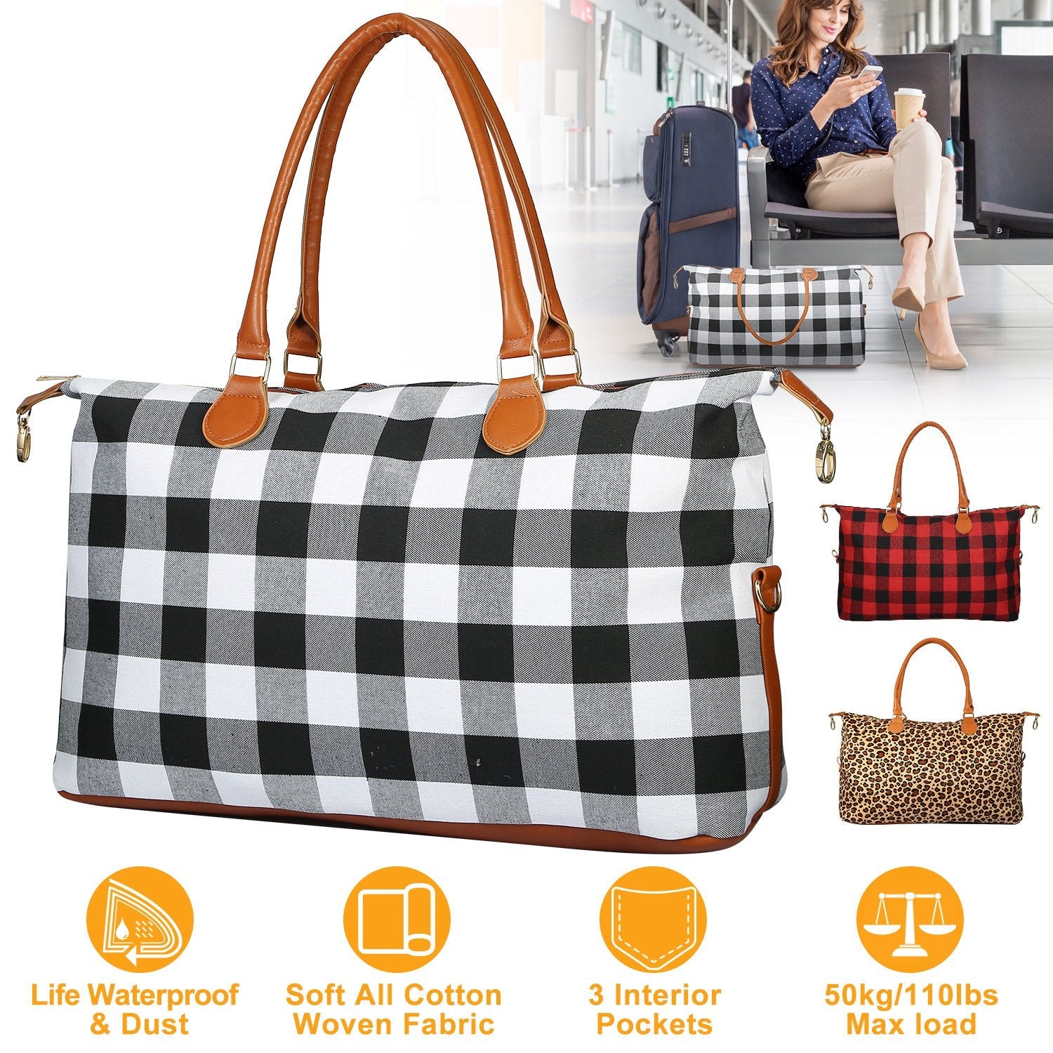 Women Duffle Bag Travel Luggage Clearance 100% Guaranteed