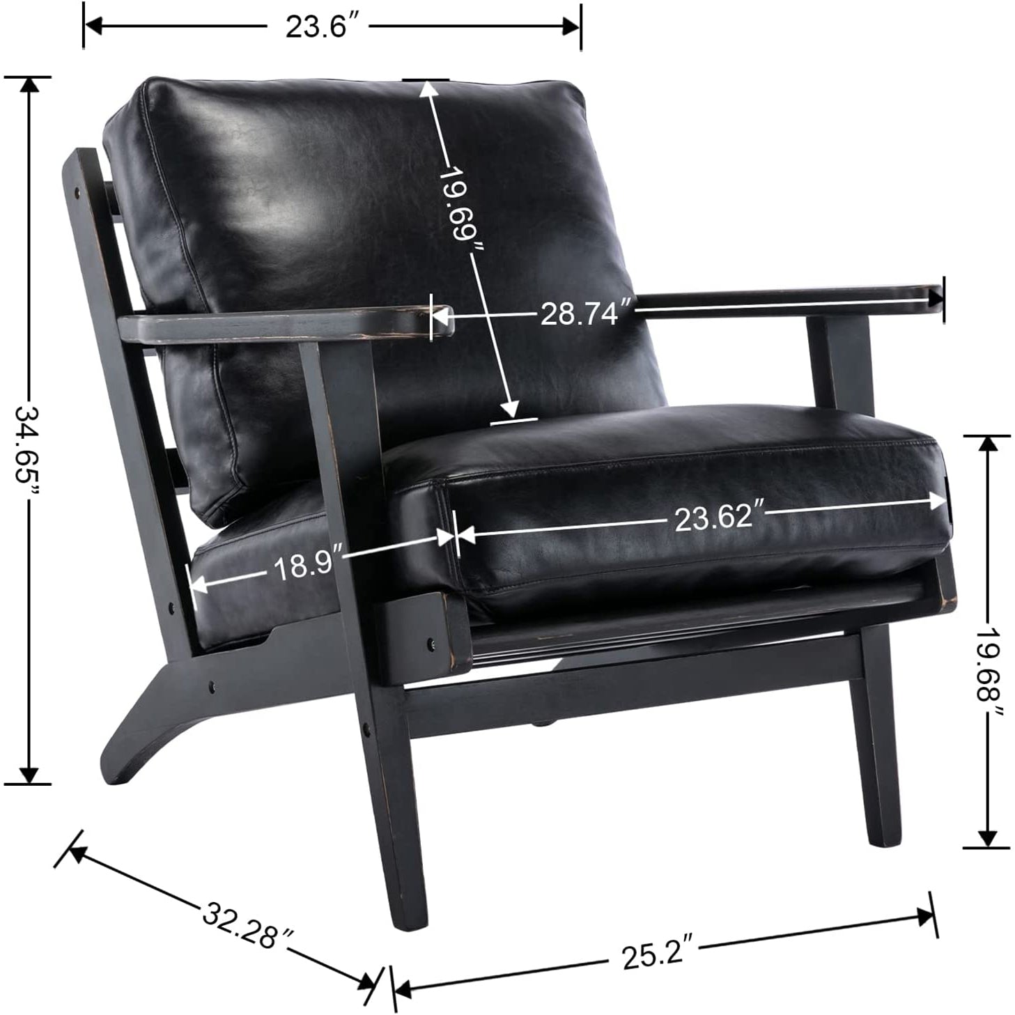 Modern Faux Leather Accent Chair With Paypal Cheap Online