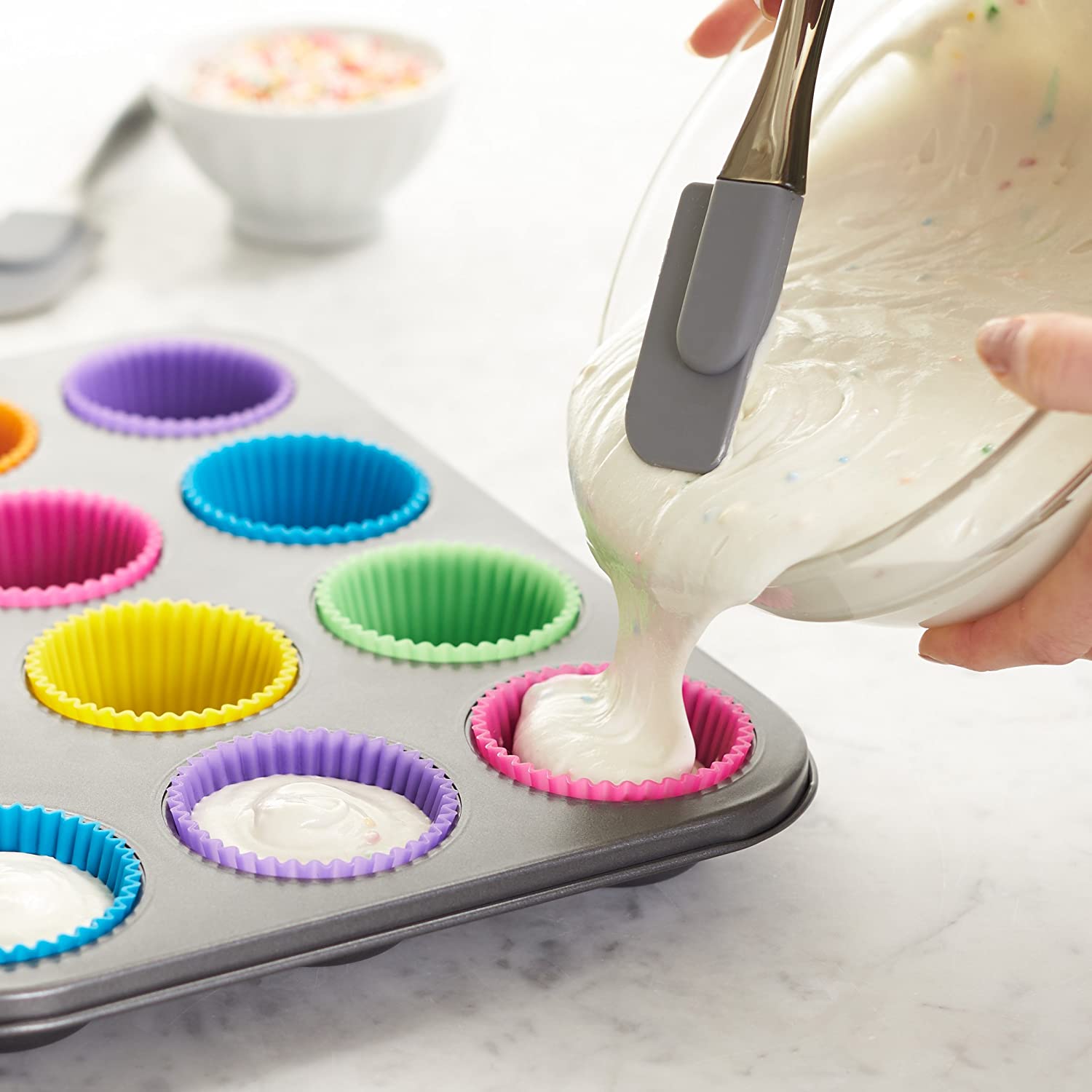 Reusable Silicone Baking Cups Cheap Affordable