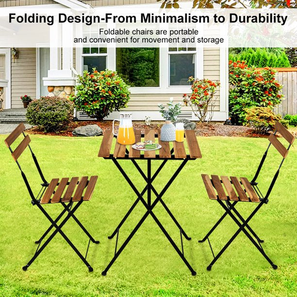 3-Piece: Patio Dining Table Chairs Set 2025 New Sale Online