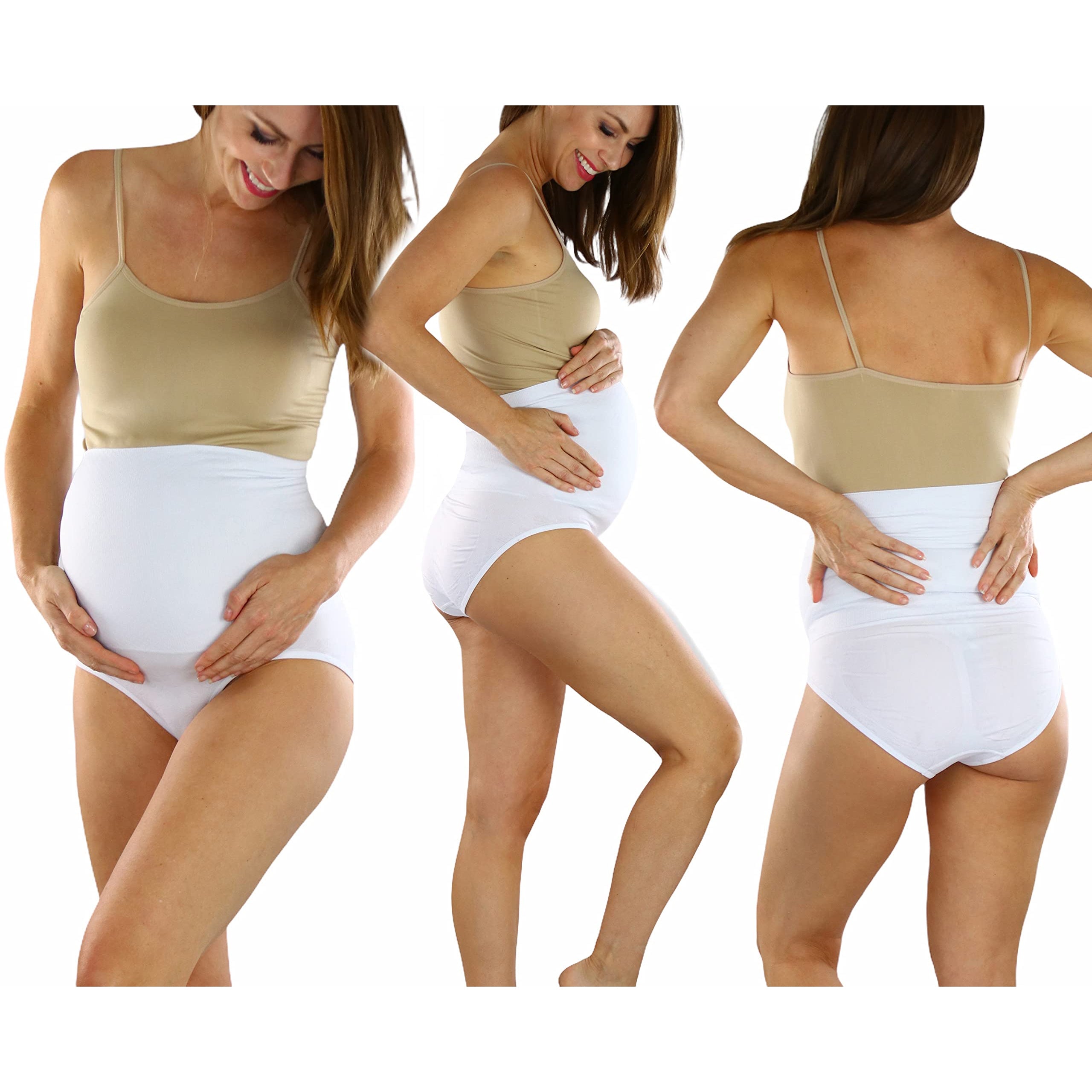 3-Pack: ToBeInStyle Women's High Waist Over The Bump Maternity Underwear Outlet Cheap Pice